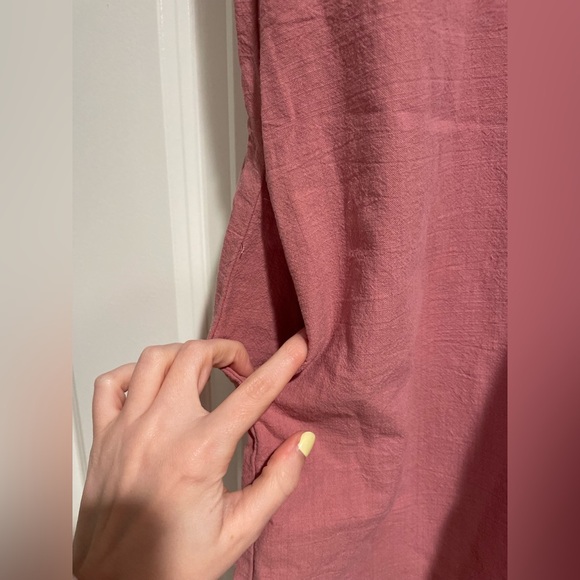 Mauve Button Up Dress - Picture 3 of 4